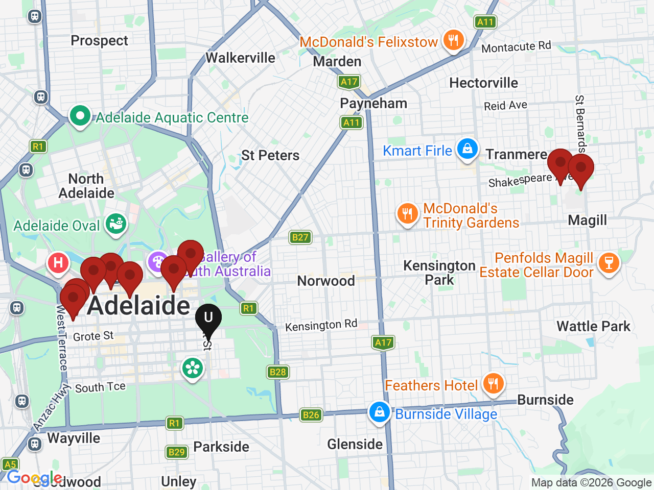 Map of UniLodge homes near International College of Hotel Management