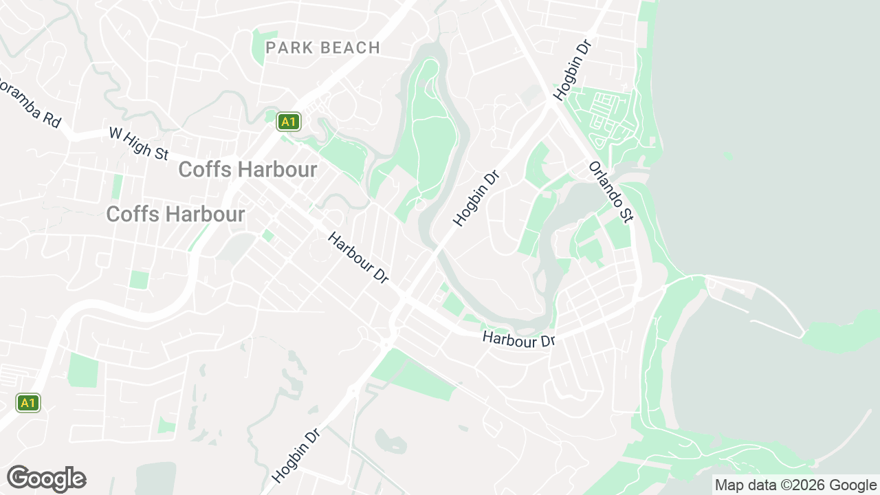 Map of Coffs Harbour