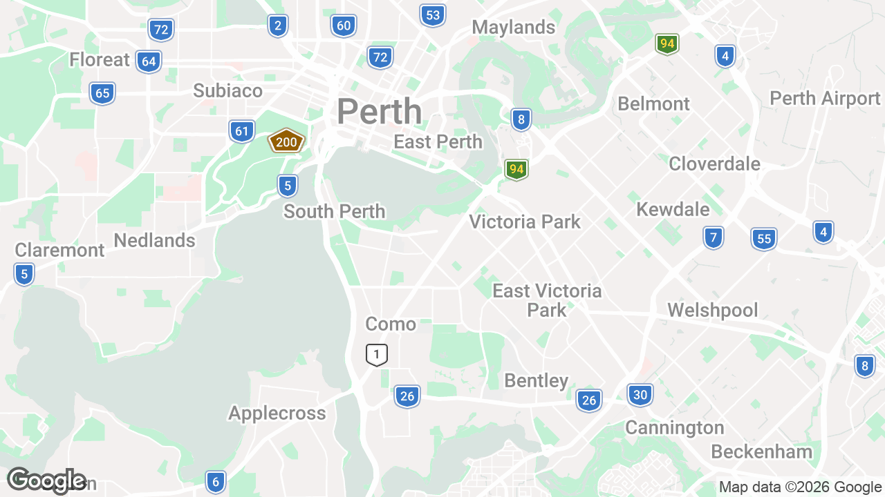 Map of Perth
