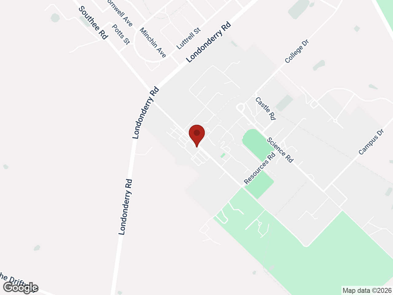 Map showing Western Sydney University Hawkesbury Village, Richmond